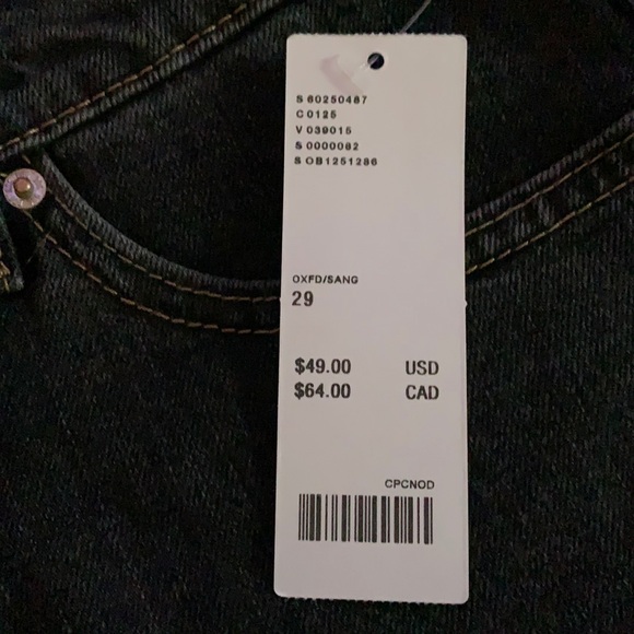 High rise black denim shorts - Picture 6 of 6